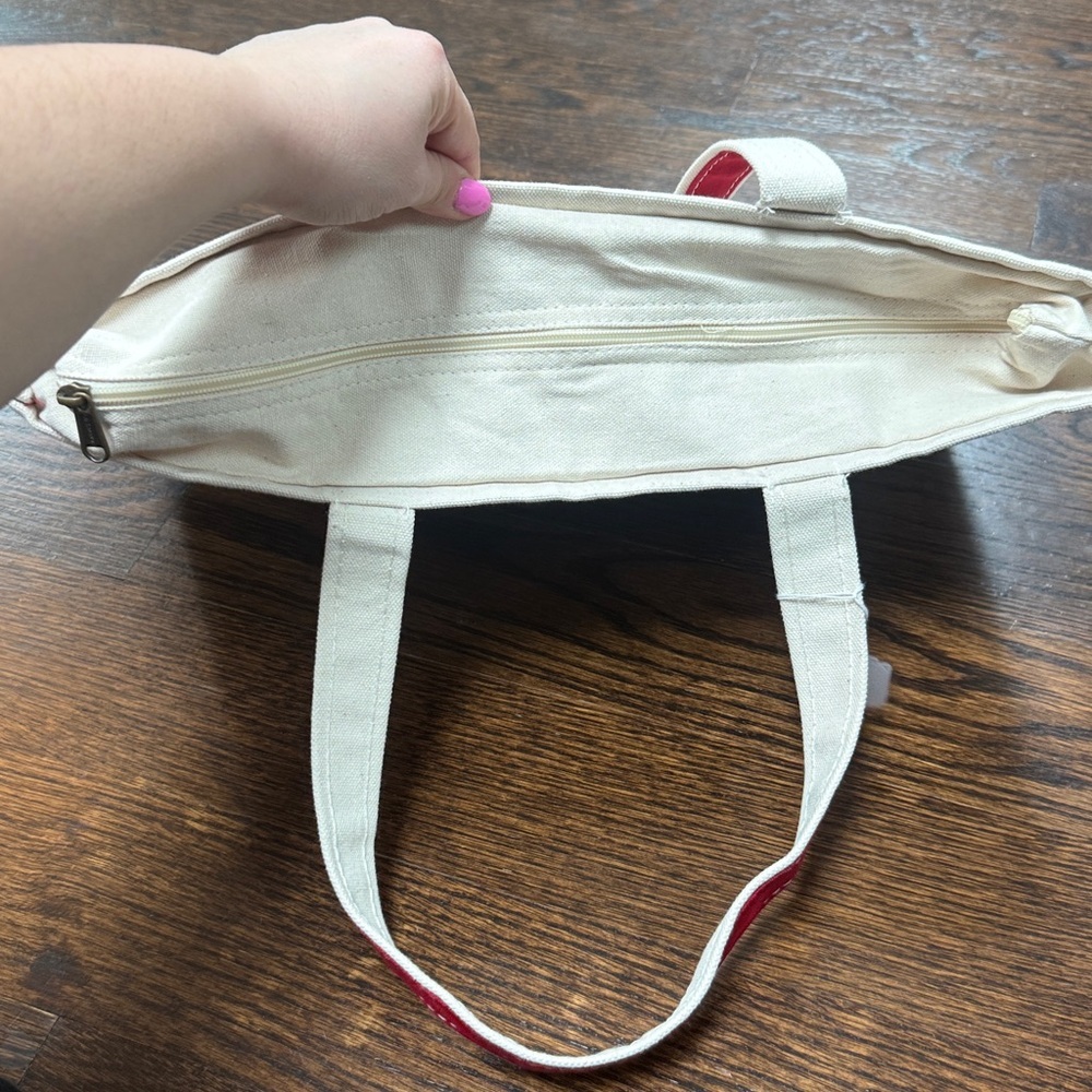 CB station canvas zip tote 17X11.5 100%cotton - Picture 6 of 6